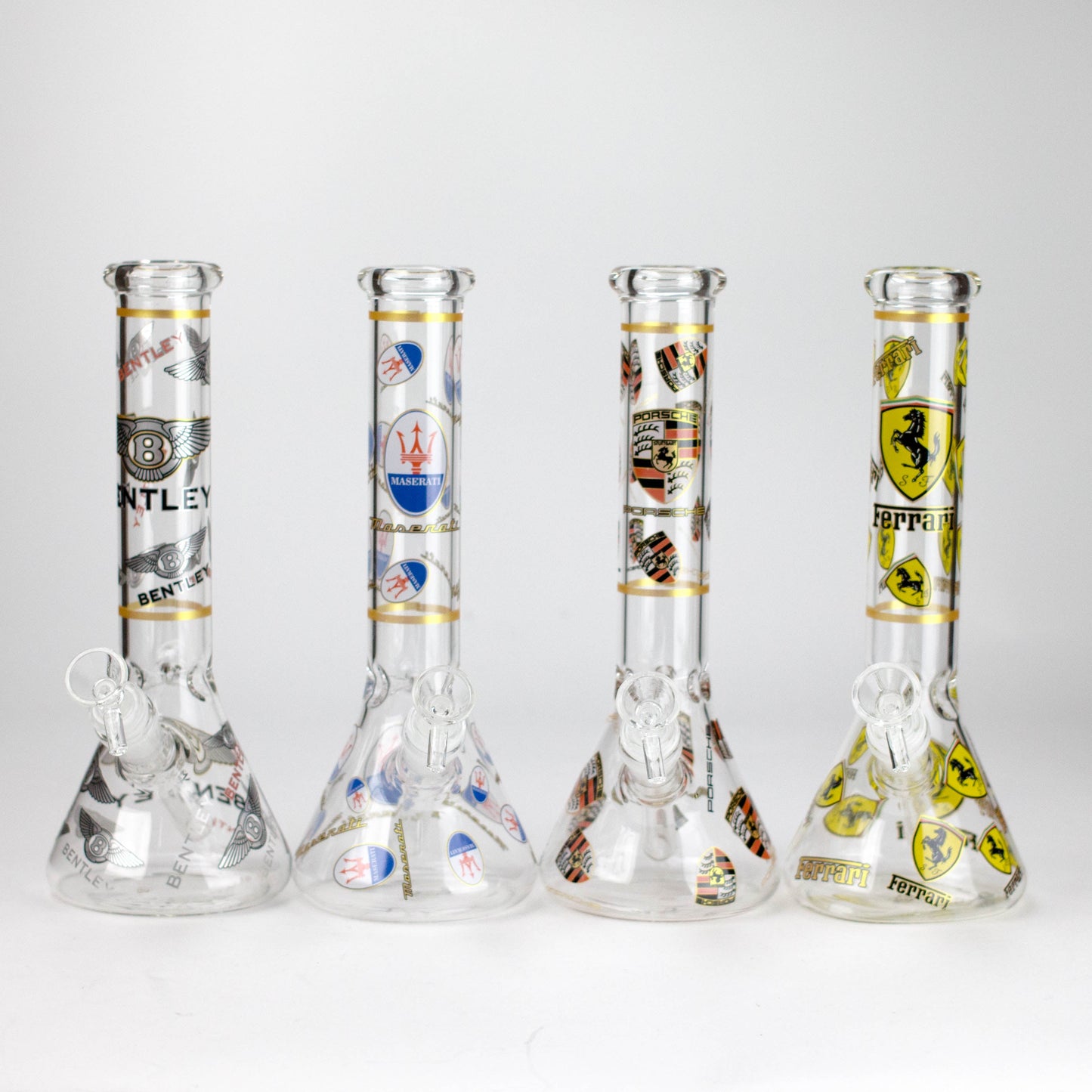 10" Luxury Car Design Glass Beaker Bong