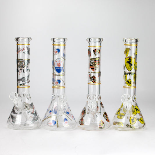 10" Luxury Car Design Glass Beaker Bong