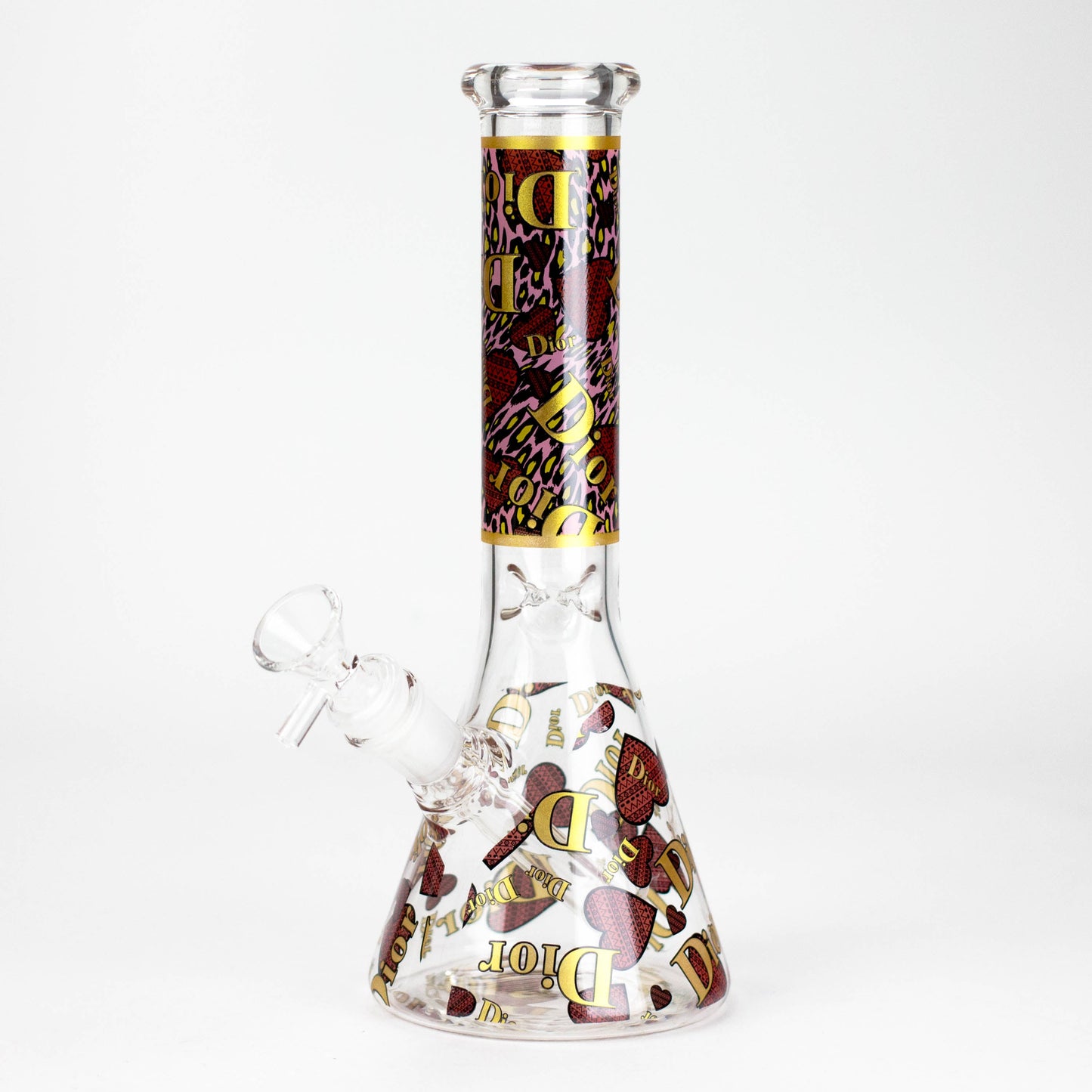 10" Fashion Design Glass Beaker Bong