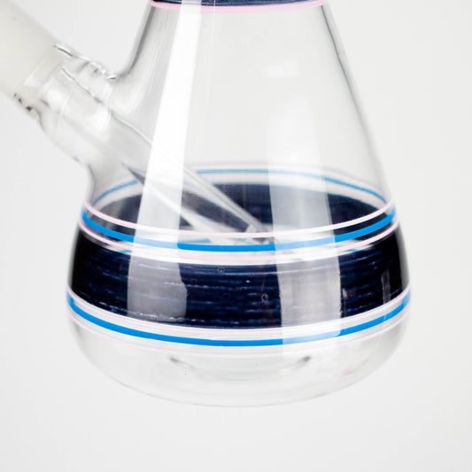 10" Assorted Design Glass Bong with 14mm Bowl Joint