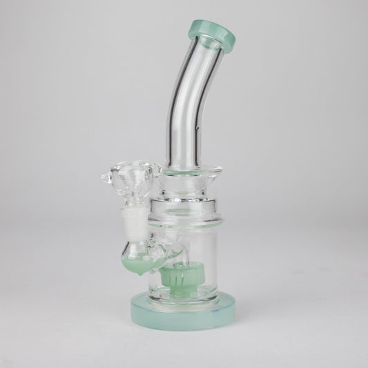 8" Assorted bent neck glass bong