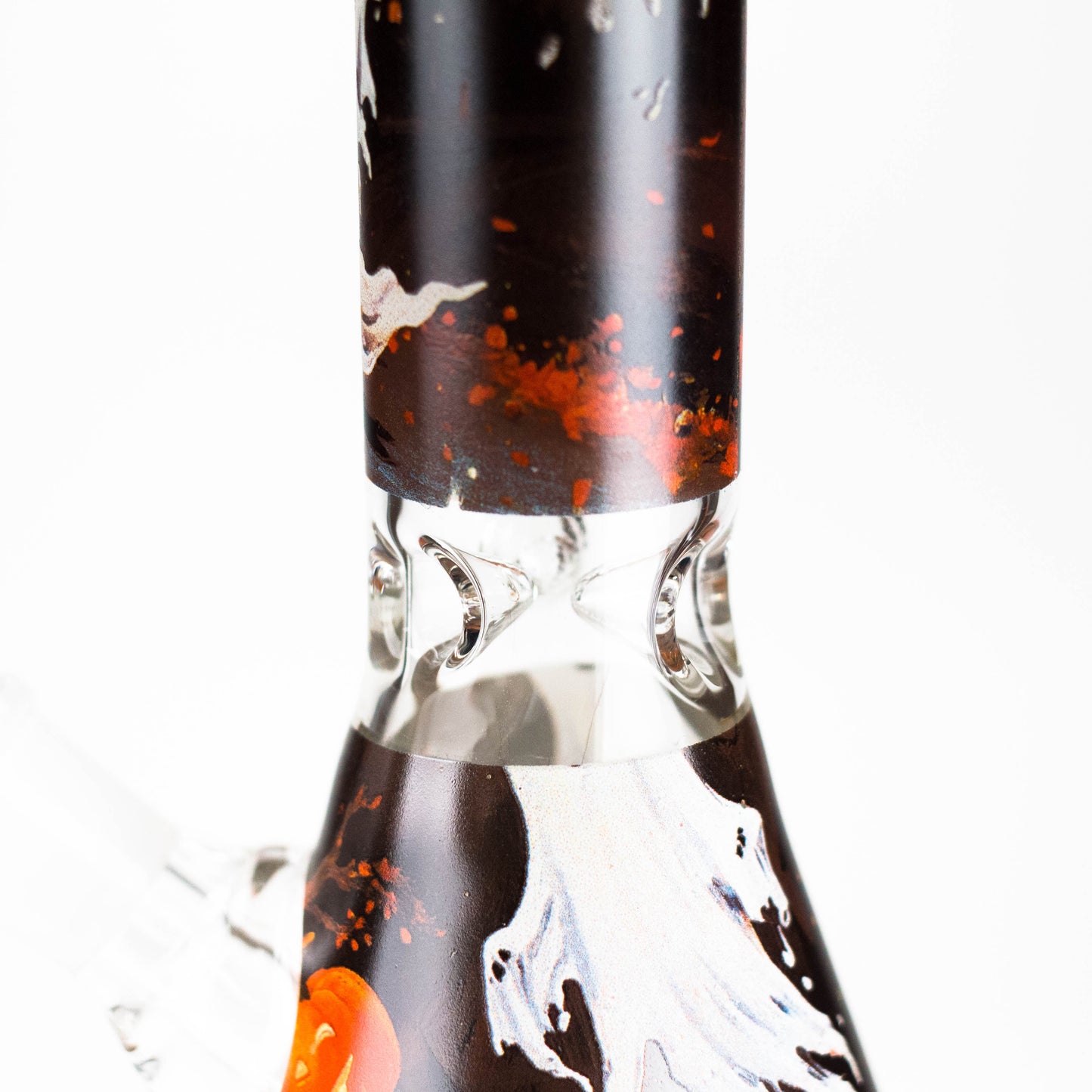 10" Cute Ghost Design Glass Beaker Bong-Glow in the dark