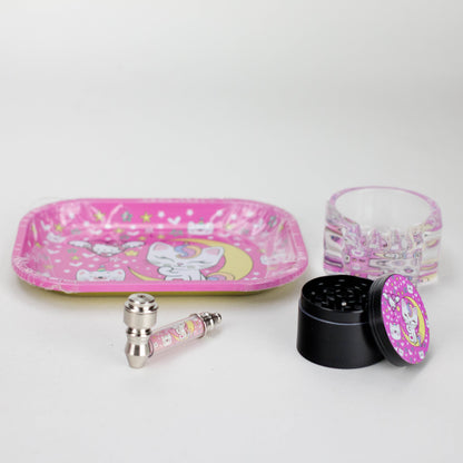 4-in-1 Metal Pipe Smoke Set Complete Kit
