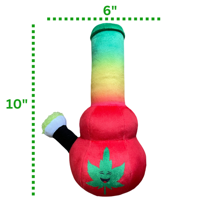 Bo da Bong - Parody Plush Rasta Color Squeaker Dog Toy - 9"
