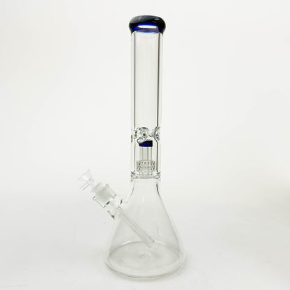16" Color-Accented Glass Water Bong with Percolator