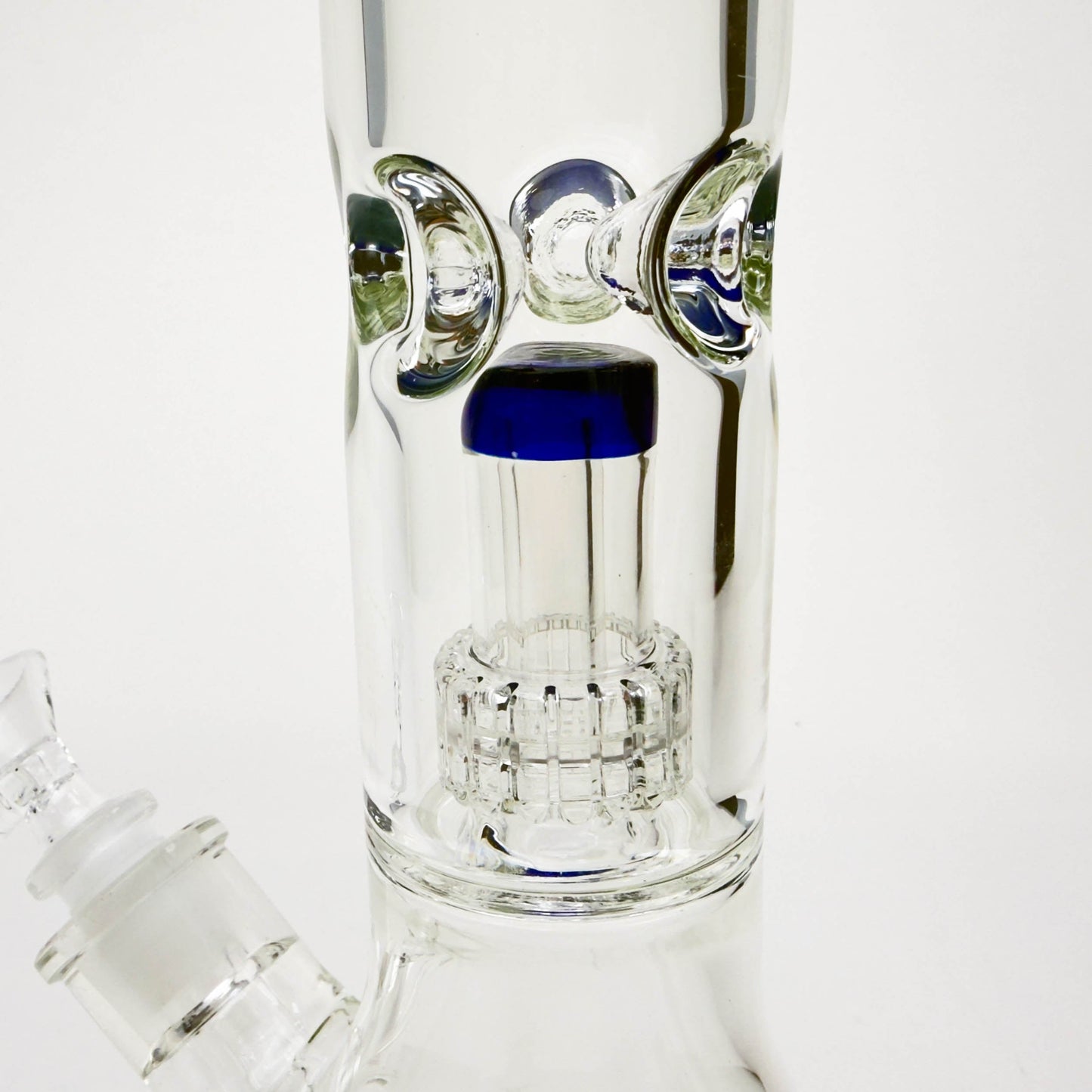 16" Color-Accented Glass Water Bong with Percolator