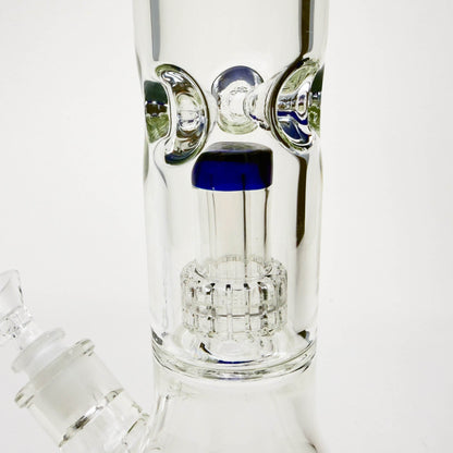 16" Color-Accented Glass Water Bong with Percolator