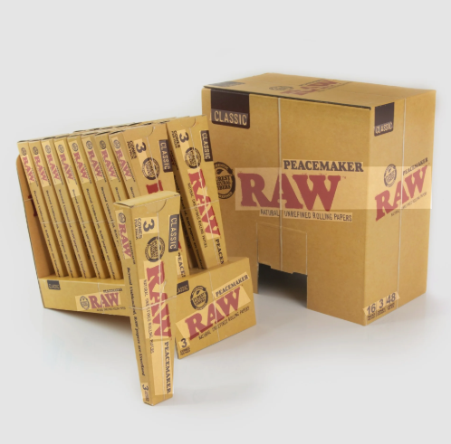 RAW | Classicc Pre-Rolled PEACEMAKER CONES (Box of 16 Display)