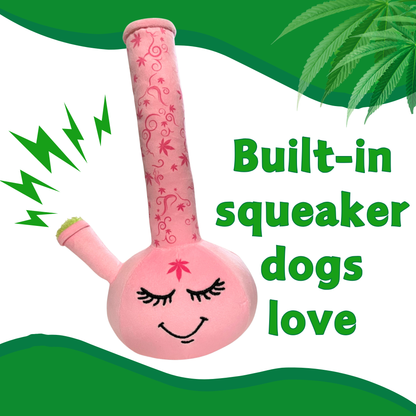 Harmony Bong - Parody Plush Squeaky Dog Toy - 10"