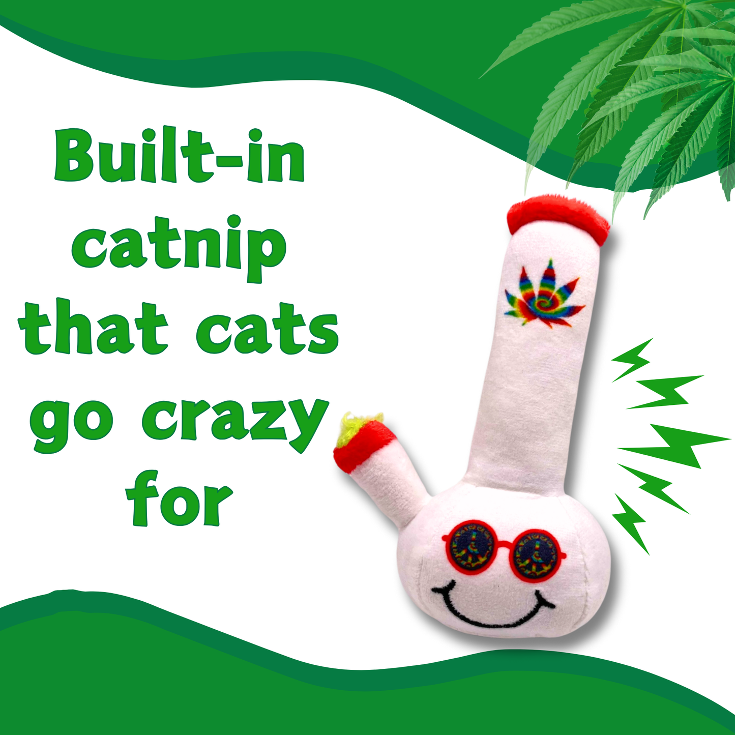 Lil' Billie Bong - Parody Plush Catnip Cat Toy - 5"