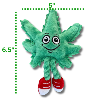 Lil' MJ the Marijuana Leaf - Plush Catnip Cat Toy - 6"