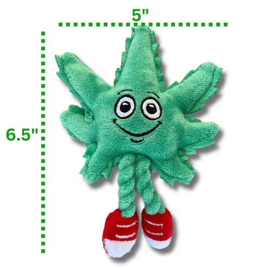 Lil' MJ the Marijuana Leaf - Plush Catnip Cat Toy - 6"
