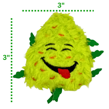 Bud Jr. the Weed Nug - Plush Catnip Cat Toy - 3"