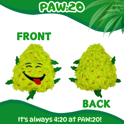 Bud Jr. the Weed Nug - Plush Catnip Cat Toy - 3"