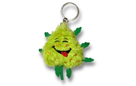 Bud the Weed Nug Keychain - Stuffed Parody Pot Nug - 2"