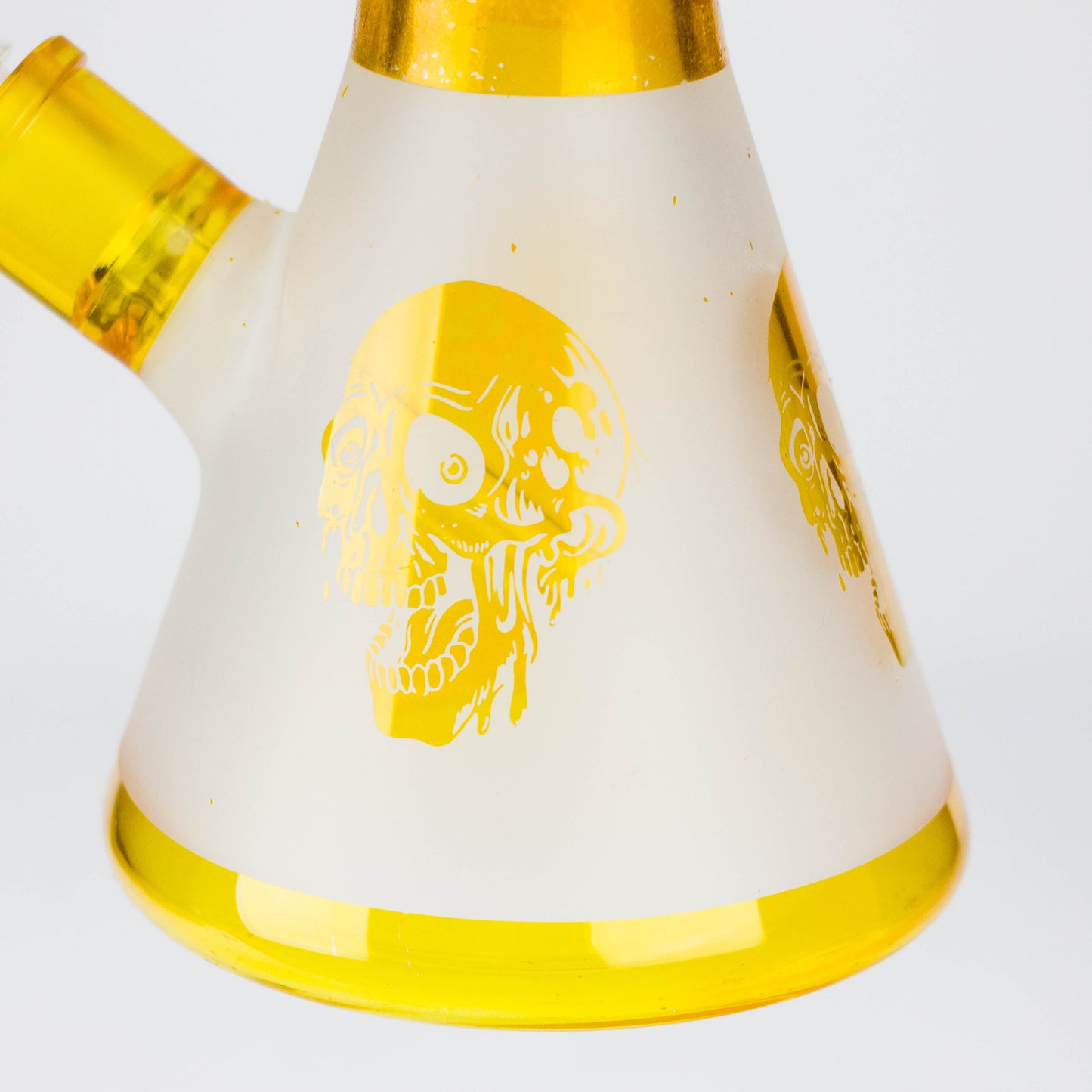 FOGGX | 14" Sandblasted Frosted Big Skull Beaker Water Pipe – 7mm Thick [FT1648ATS]