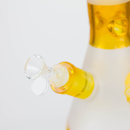 FOGGX | 14" Sandblasted Frosted Big Skull Beaker Water Pipe – 7mm Thick [FT1648ATS]