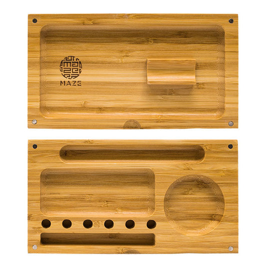 Maze | Back Tuck Bamboo 10X10 Rolling Tray