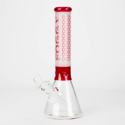FOGGX | 14" Sandblasted Beaker Glass Water Pipe – 7mm Thick [FT321]