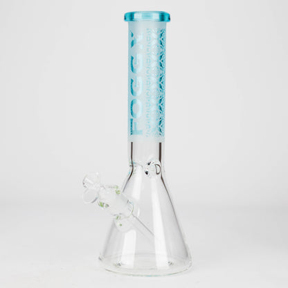 FOGGX | 14" Sandblasted Beaker Glass Water Pipe – 7mm Thick [FT292]
