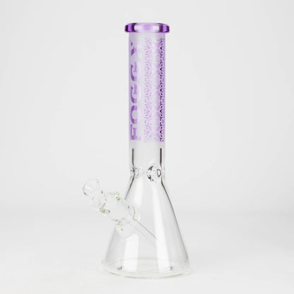 FOGGX | 14" Sandblasted Beaker Glass Water Pipe – 7mm Thick [FT292]