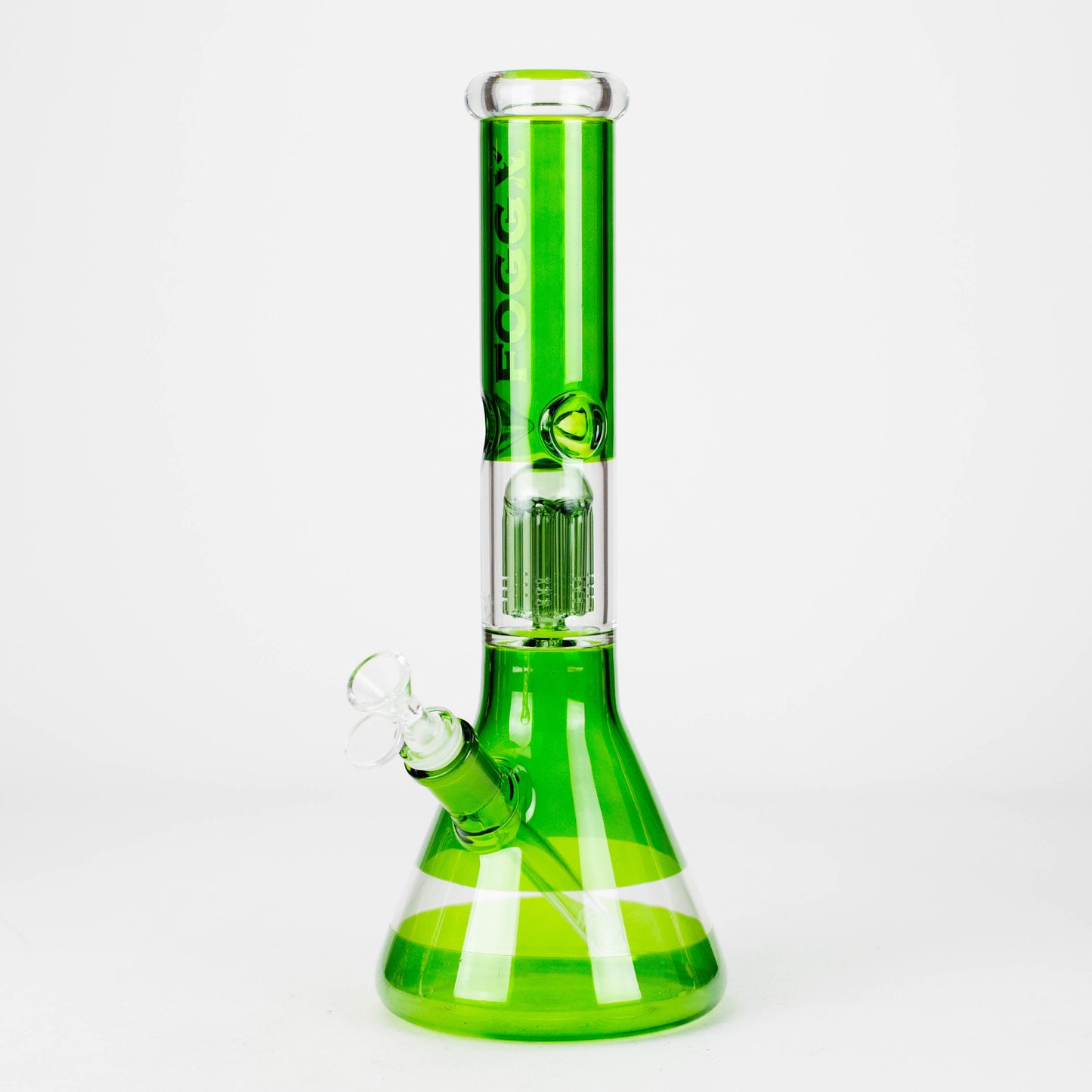 FOGGX | 14" Colored Glass Water Pipe with Percolator [FTLL09]