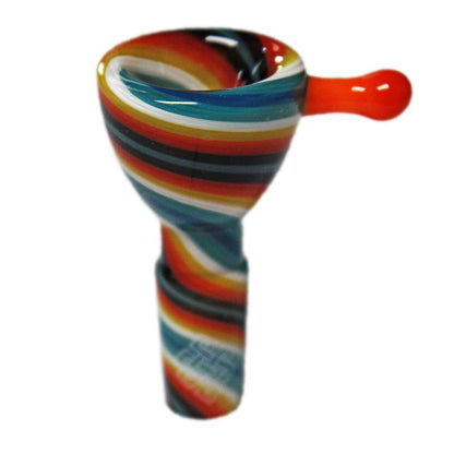 Karma | 14mm Reversal Ground Joint Glass Bowl  (Rainbow)