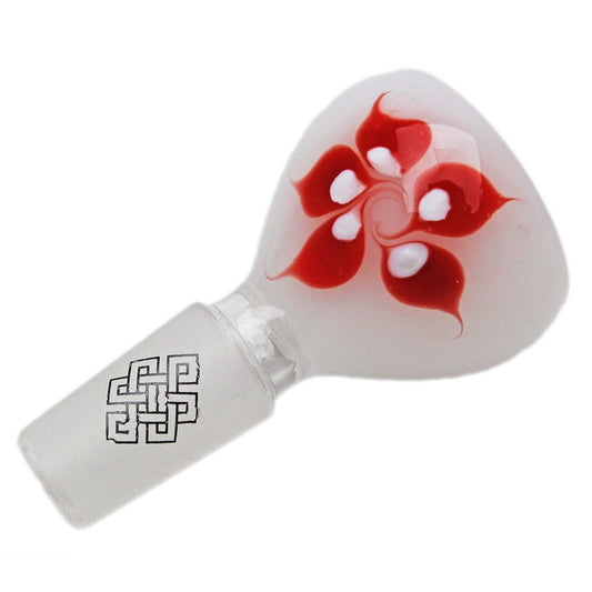 Karma | 14mm Flower Glass Bowl (Red)