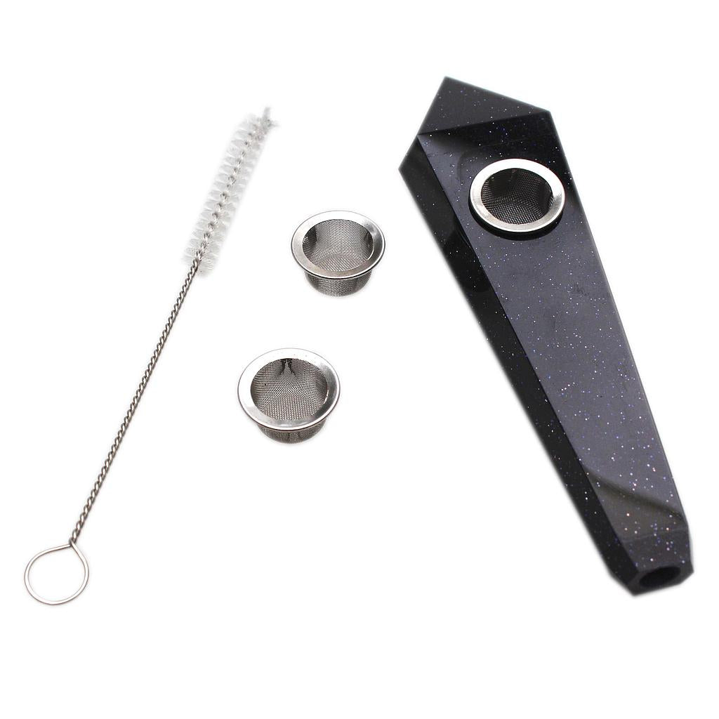 Karma | Blue Sandstone Crystal Pipe