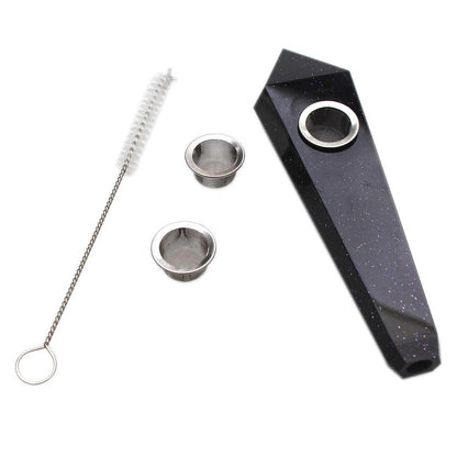 Karma | Blue Sandstone Crystal Pipe