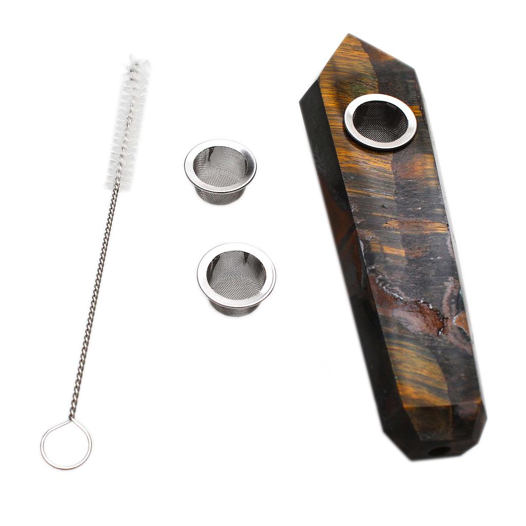 Karma | Tiger's Eye Crystal Pipe