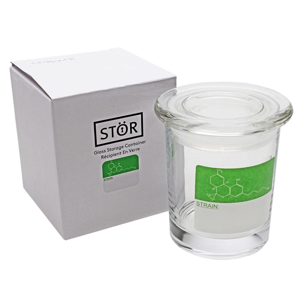 Stor | Pop Top Molecular Design Glass Storage Jar