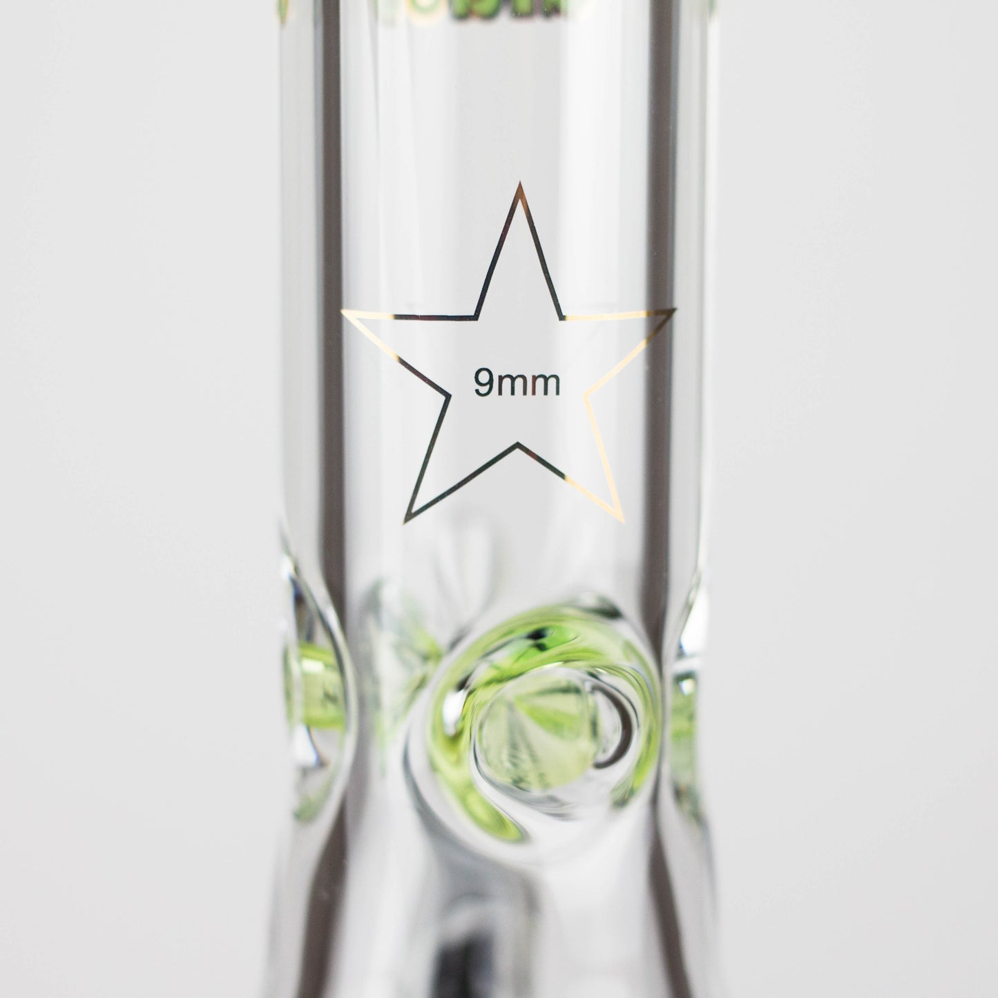 Spark  | 18" 9 mm glass water bong with thick base