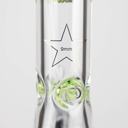 Spark  | 18" 9 mm glass water bong with thick base