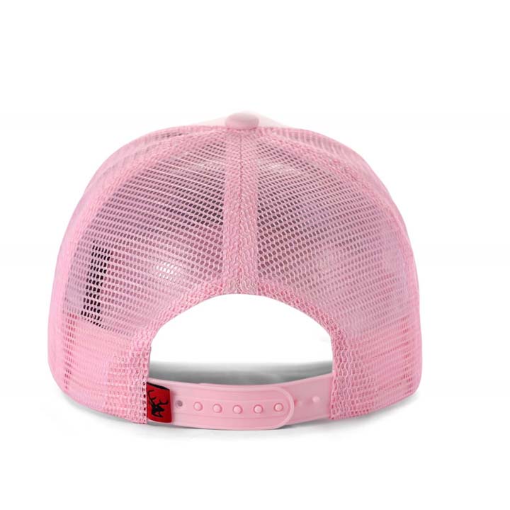 High-Crown 5-Panel “420” Embroidered Cap - Pink
