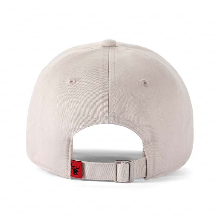 Low-Crown 6-Panel Embroidered Leaf Cap - Beige