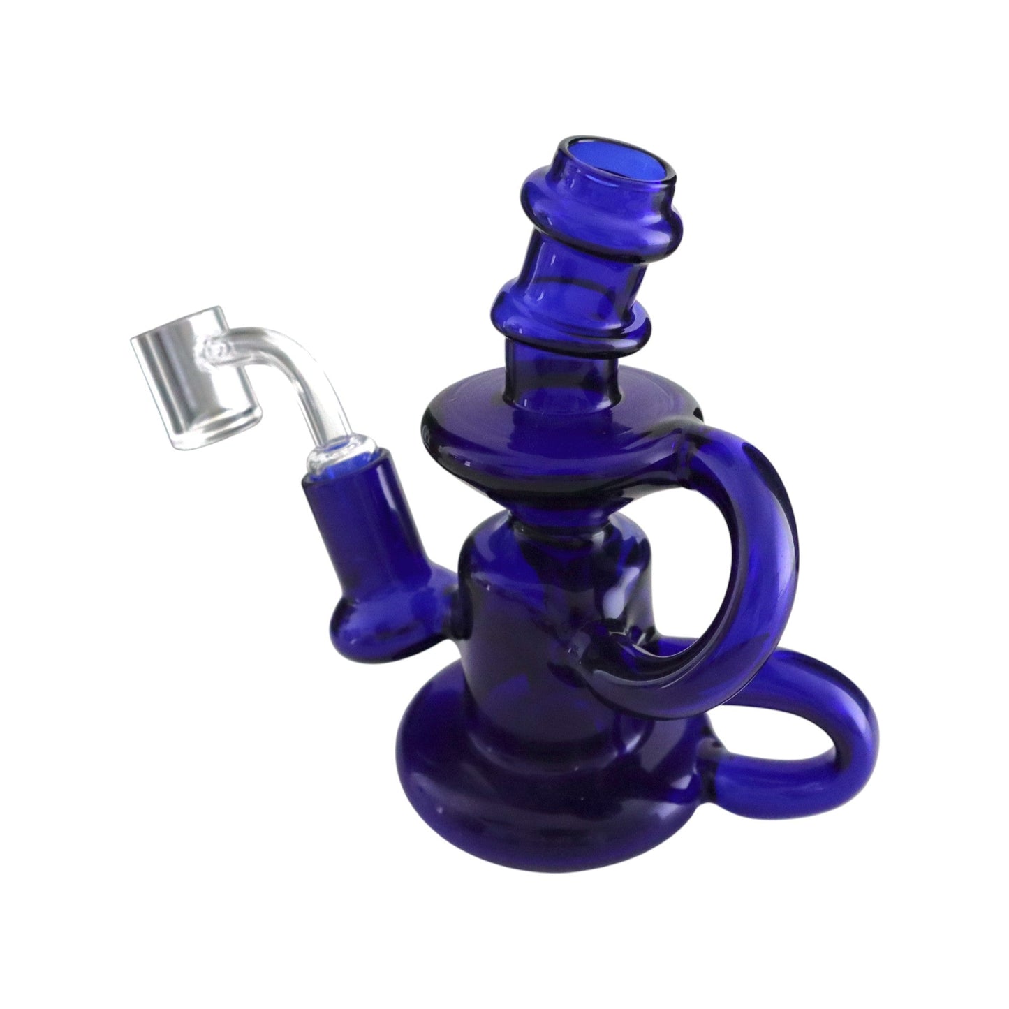 Wellcann | 5" Glass Dab Rig with Circ Perc – Includes Quartz Banger