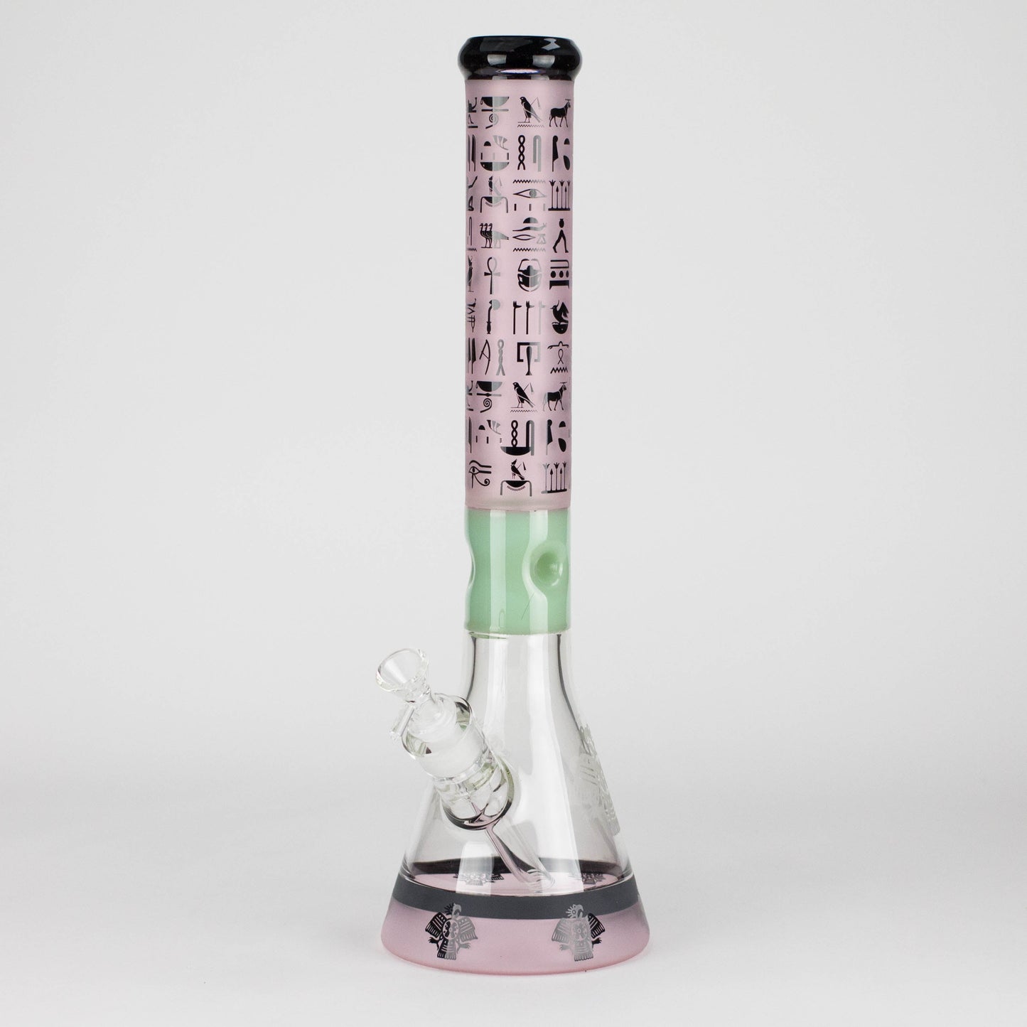 18" 7mm Glass Beaker Bong – Stone Age Design with Ice Catcher