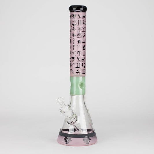 18" 7mm Glass Beaker Bong – Stone Age Design with Ice Catcher