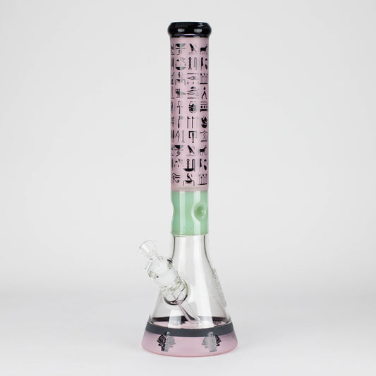 18" 7mm Glass Beaker Bong – Stone Age Design with Ice Catcher