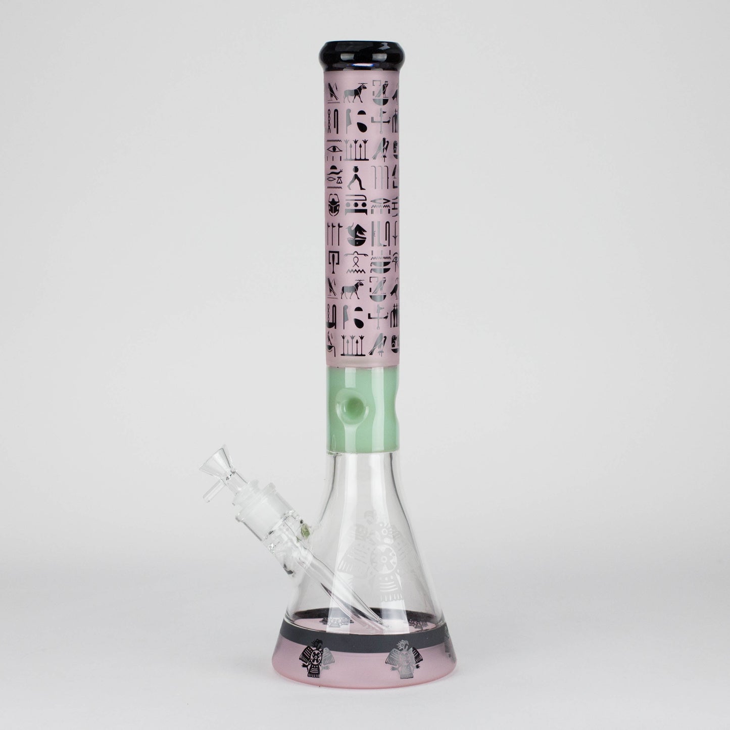 18" 7mm Glass Beaker Bong – Stone Age Design with Ice Catcher