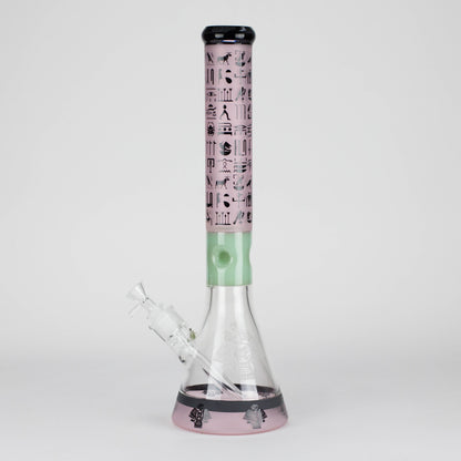 18" 7mm Glass Beaker Bong – Stone Age Design with Ice Catcher