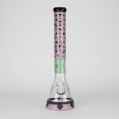 18" 7mm Glass Beaker Bong – Stone Age Design with Ice Catcher