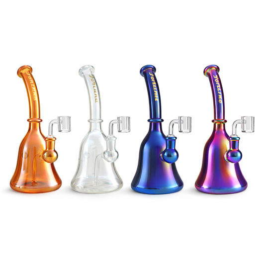 Fortune | 9" Iridescent Glass Rig