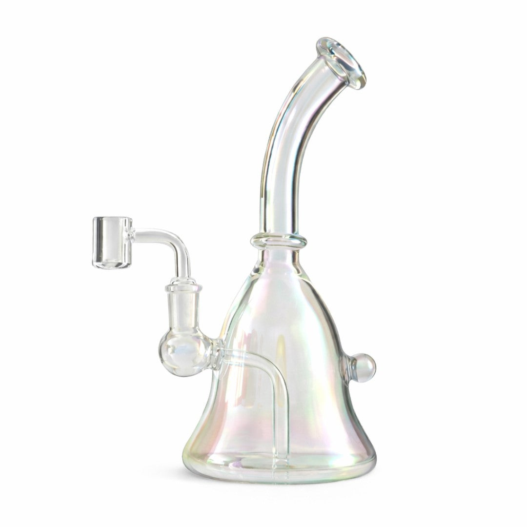 Fortune | 9" Iridescent Glass Rig