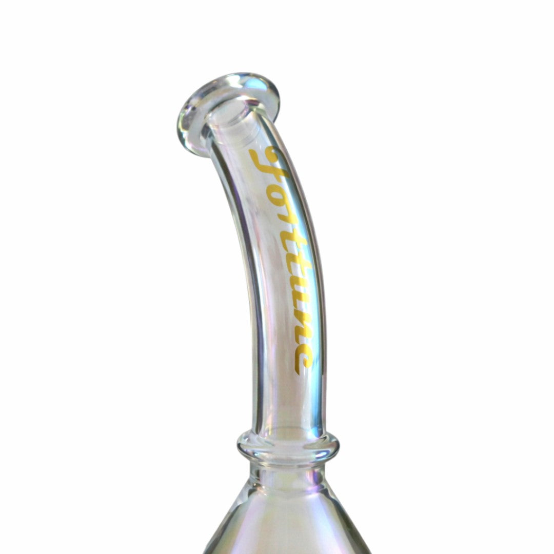 Fortune | 9" Iridescent Glass Rig