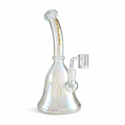 Fortune | 9" Iridescent Glass Rig