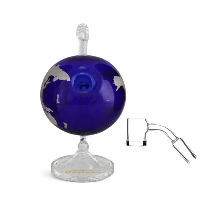 Fortune | 7.5" Globe World Map Glass Bong – 14mm Joint