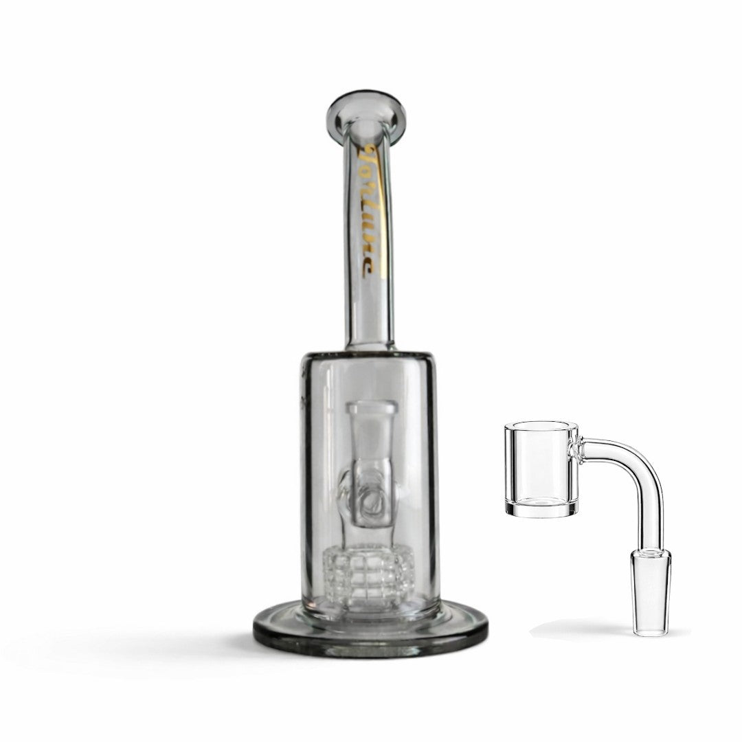 Fortune | 10" Matrix Perc Glass Dab Rig