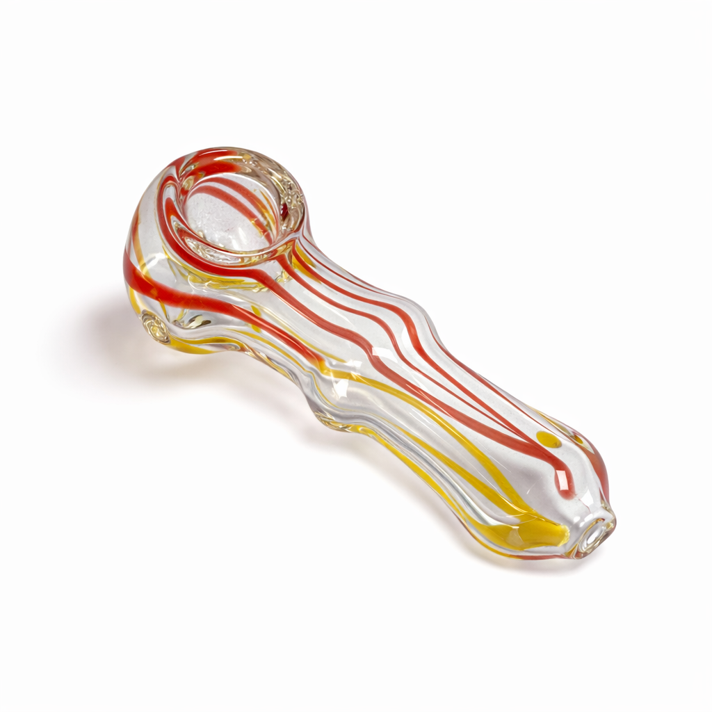 2.5" Double Glass Pipe – 2-Pack (Assorted Mixed Colors)